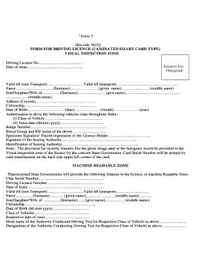 dl form 7 smart card|form 7 driving licence pdf.